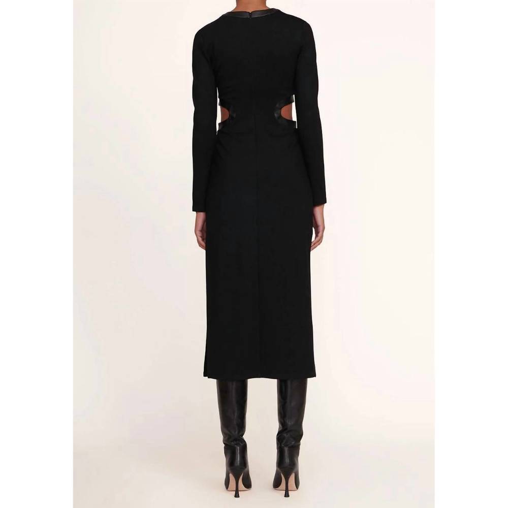 NEW STAUD long sleeve dolce dress in black - Picture 3 of 4